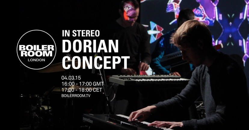 Flyer for event In Stereo: Dorian Concept.