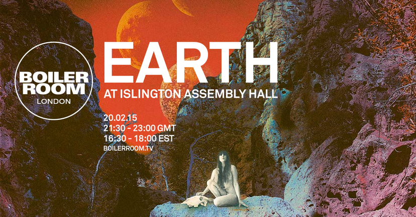 Flyer for event Earth: Live at Islington Assembly Hall .
