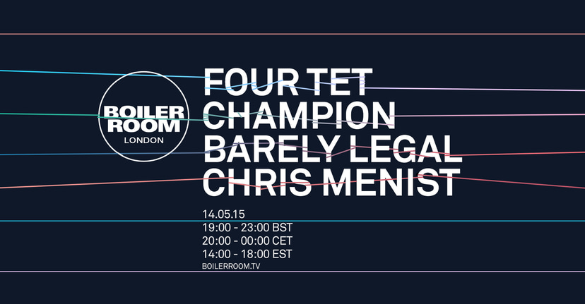 Flyer for event Four Tet & Friends.