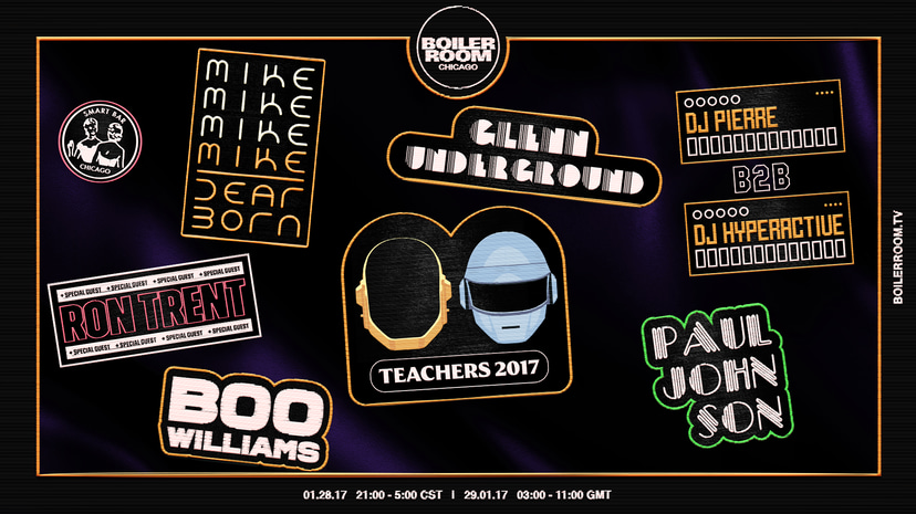 Flyer for event Teachers: A Chicago Tribute to Daft Punk.