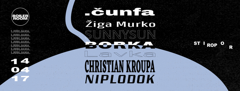 Flyer for event Boiler Room Ljubljana: Stiropor.