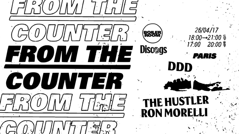 Flyer for event From The Counter: in Paris at DDD Records.