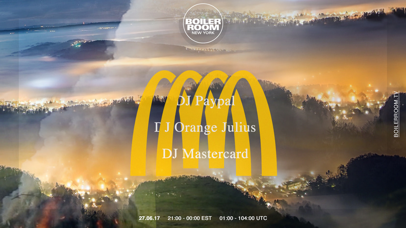 Flyer for event Mall Music Inc..