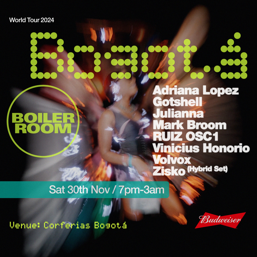 Flyer for event Bogotá.