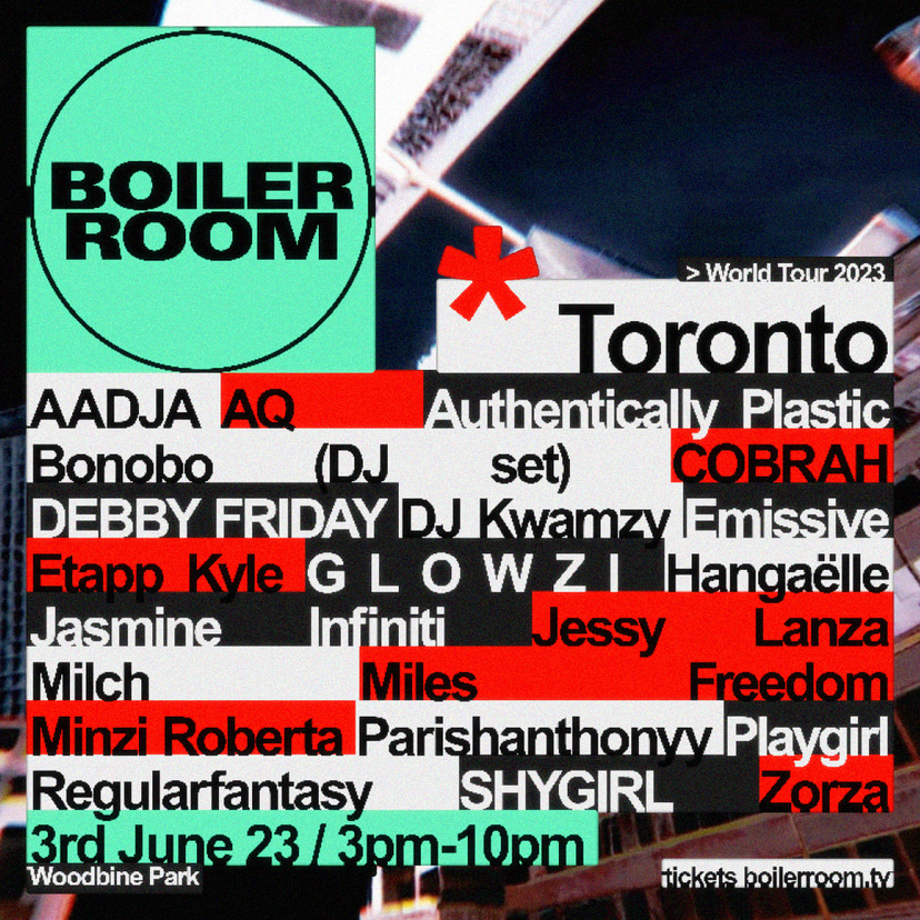 Flyer for event Toronto | Saturday.