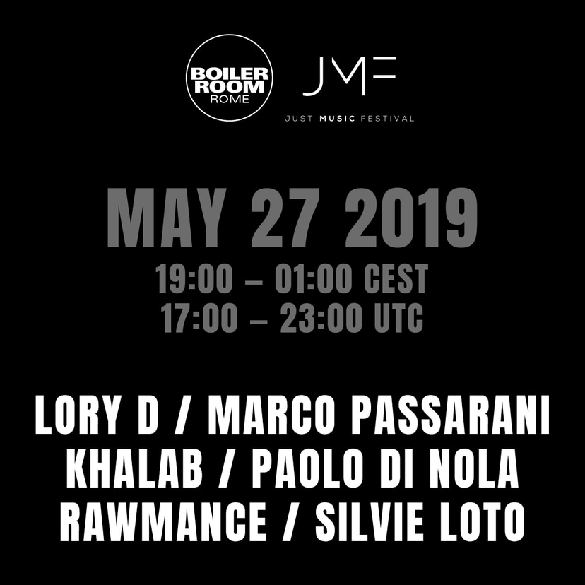 Flyer for event Rome: BR x Just Music Festival.