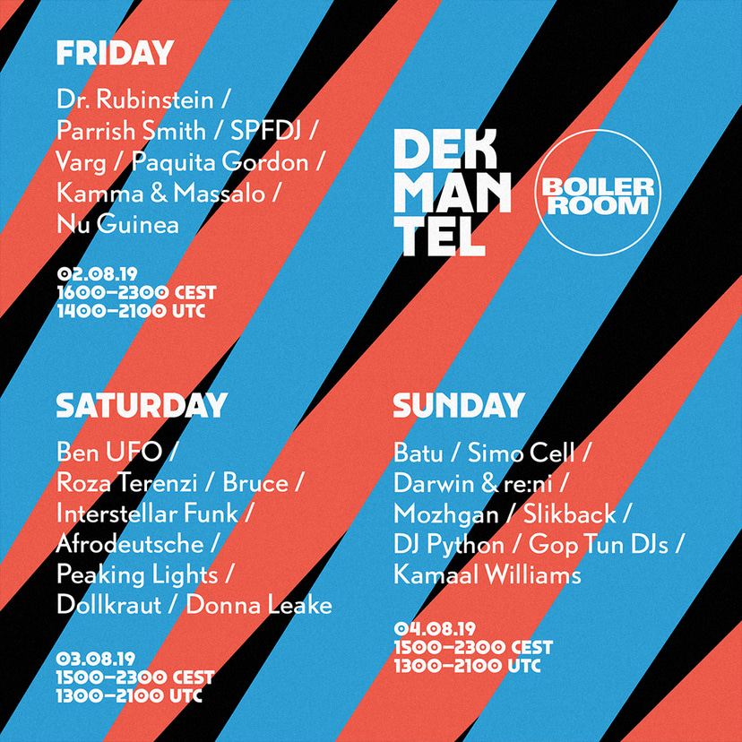 Flyer for event Dekmantel Festival 2019.