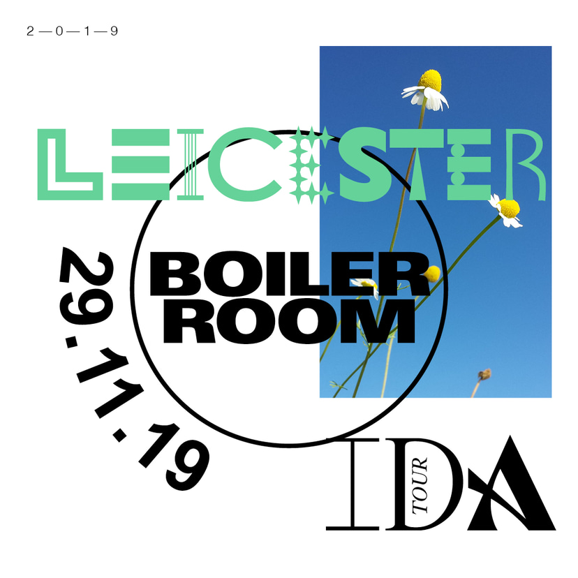 Flyer for event IDA - Leicester.