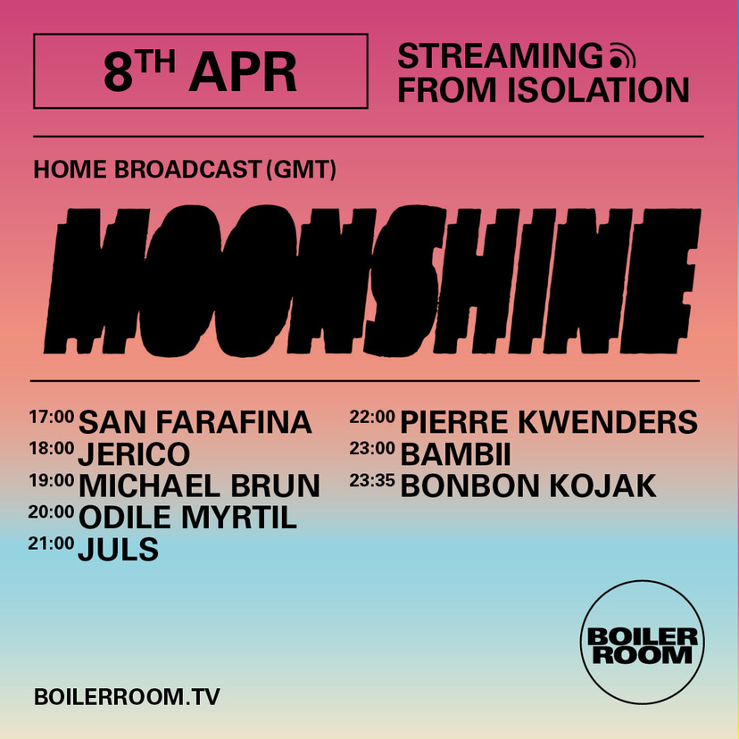 Flyer for event Streaming From Isolation with Moonshine.