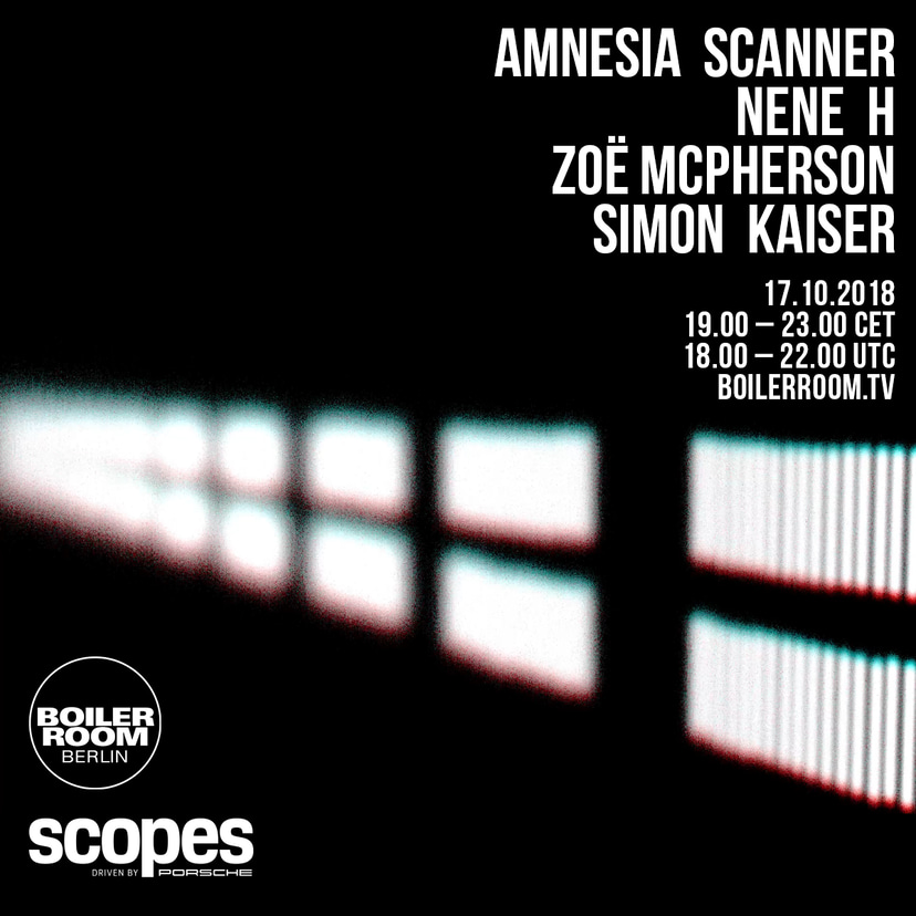 Flyer for event Scopes x Boiler Room.