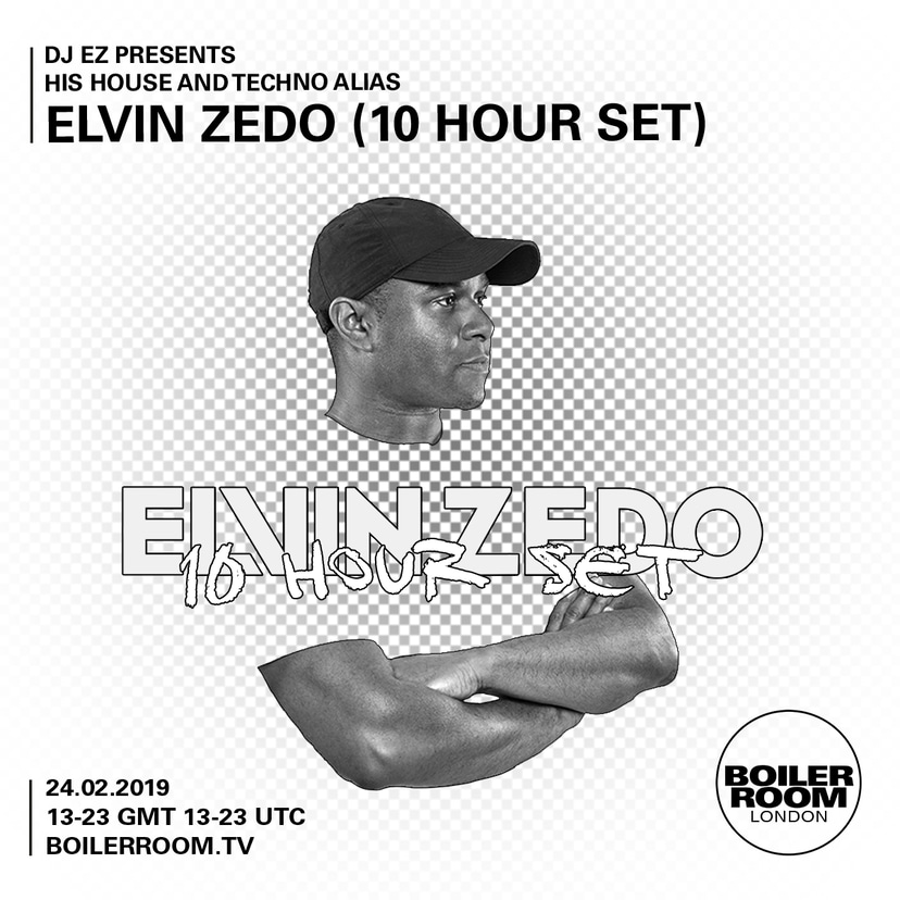 Flyer for event Elvin Zedo (10 Hour Set).