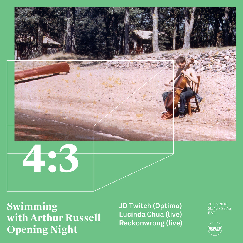 Flyer for event Swimming with Arthur Russell - Opening Night.