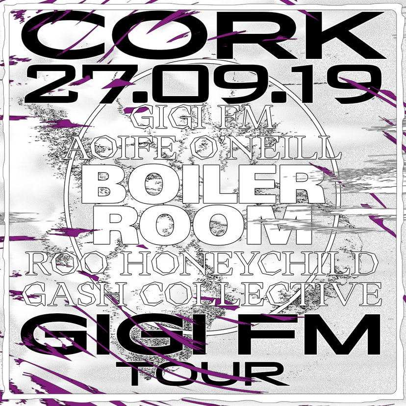 Flyer for event Gigi FM Cork.