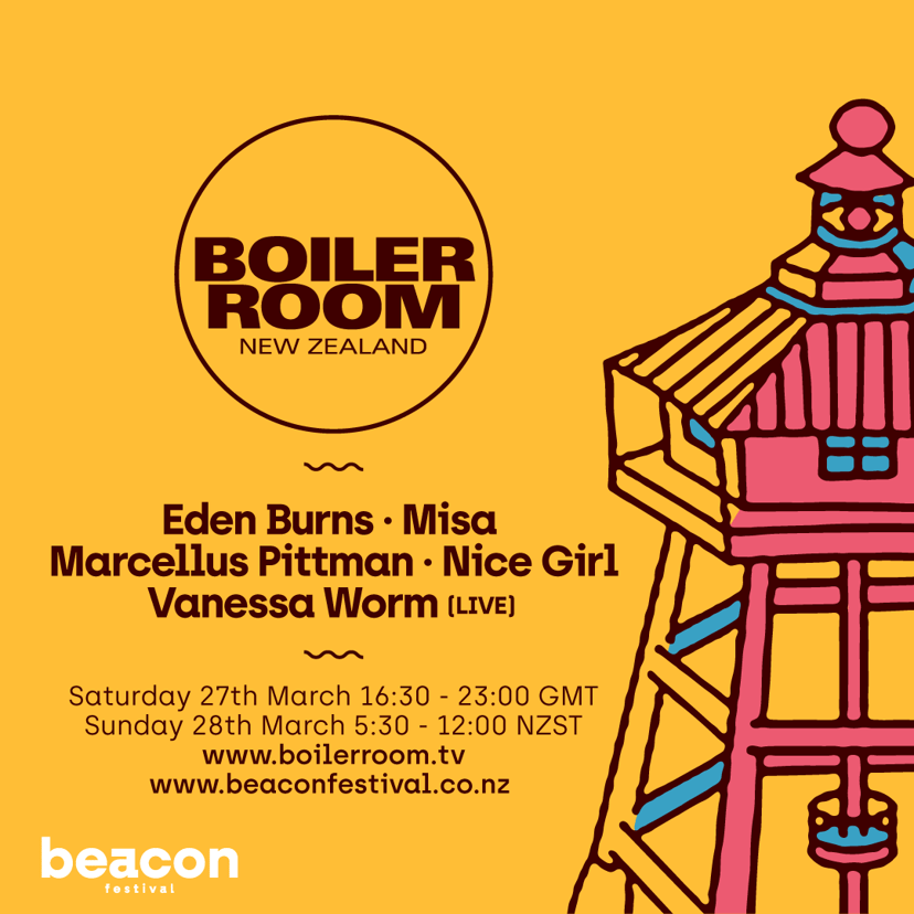 Flyer for event Boiler Room x Beacon Festival.