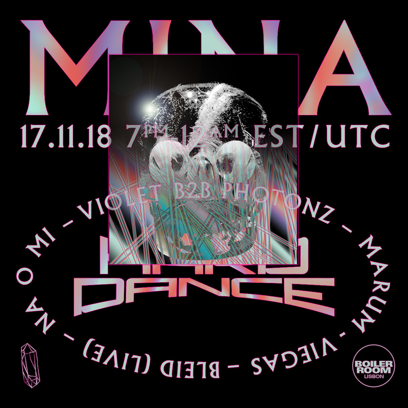 Flyer for event Boiler Room Lisbon: mina.