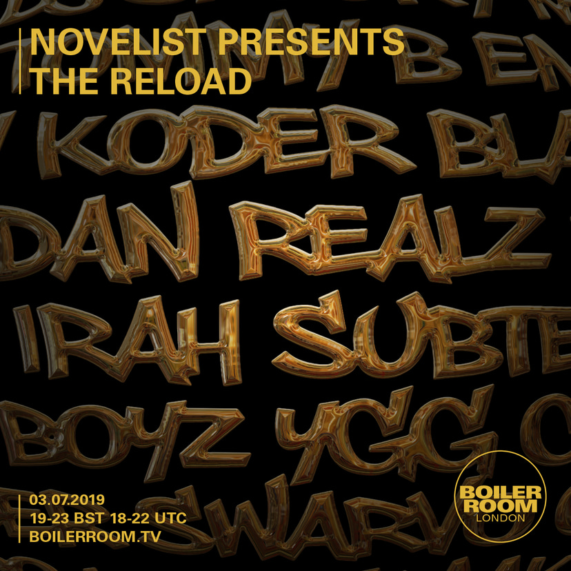 Flyer for event Novelist Presents The Reload.