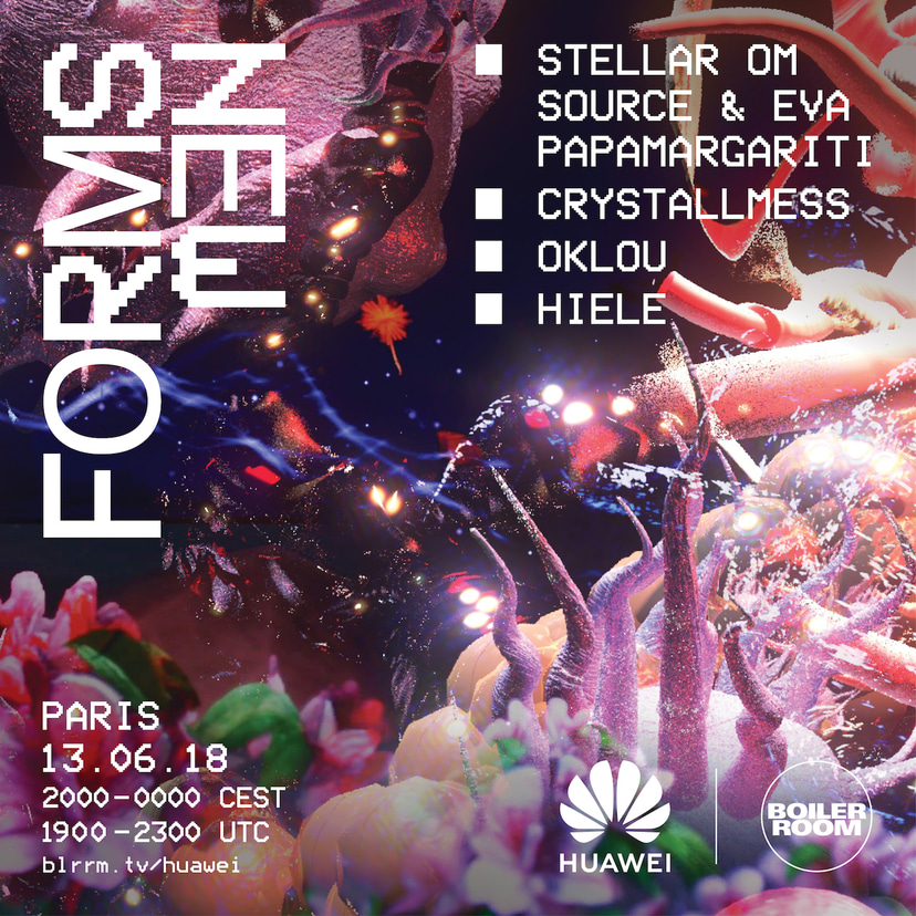 Flyer for event New Forms: Paris.