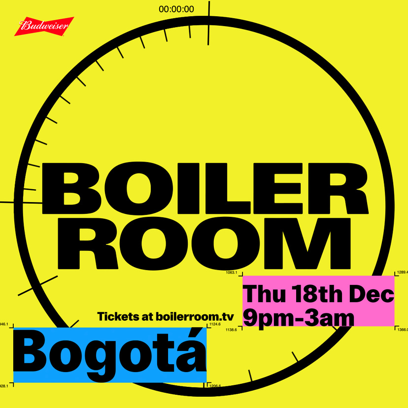 Flyer for event Bogotá.