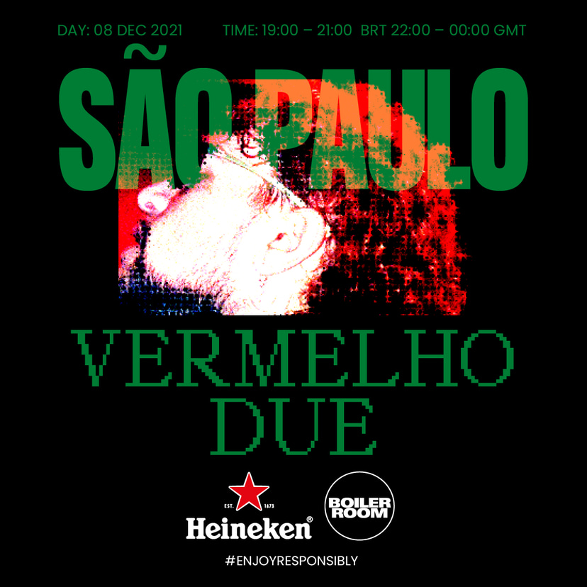 Flyer for event Boiler Room & Heineken : São Paulo.