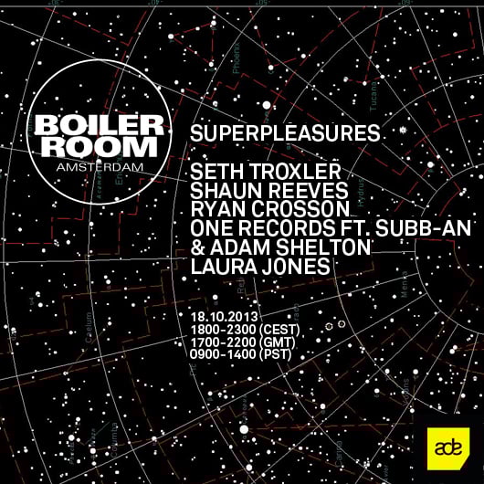 Flyer for event Superpleasures.