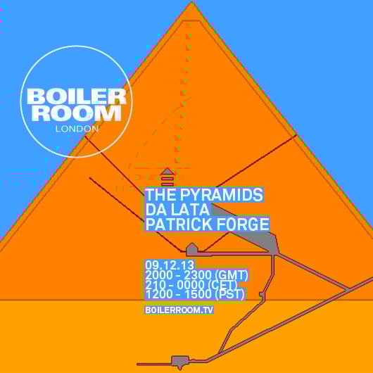 Flyer for event The Pyramids.