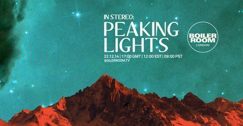 Flyer for event In Stereo: Peaking Lights.