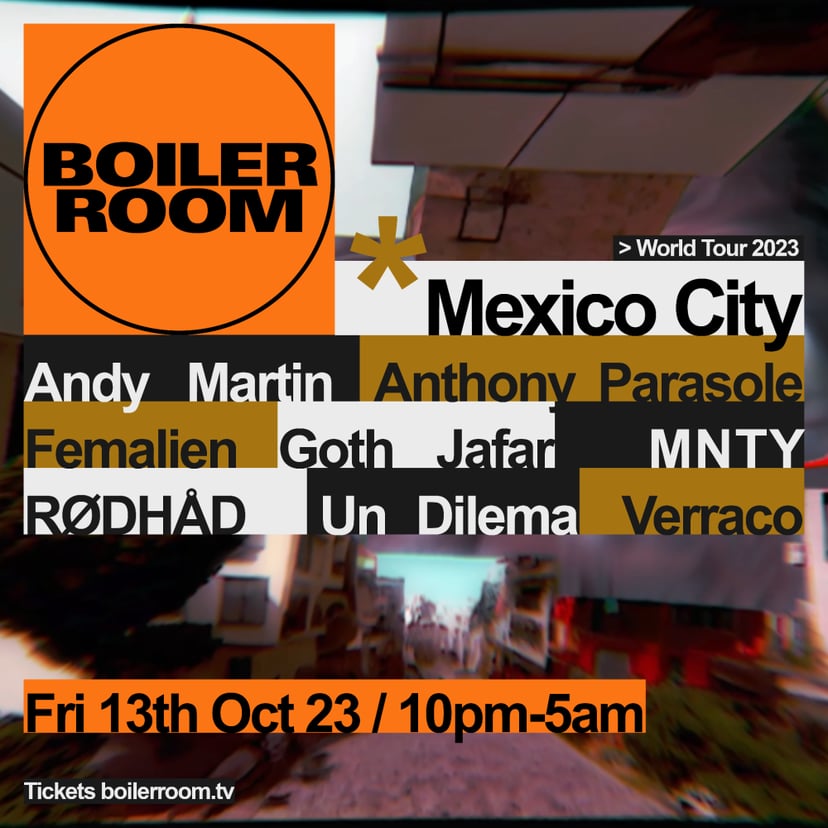 Flyer for event Mexico City | Friday.