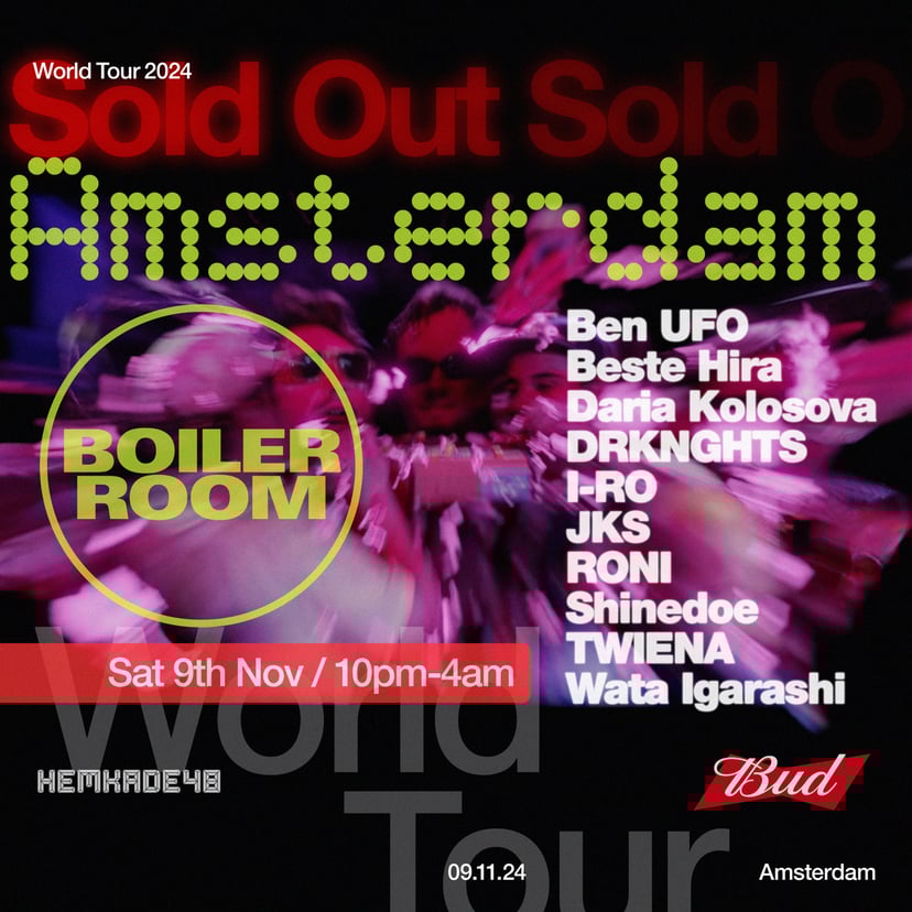 Flyer for event Amsterdam | Saturday.