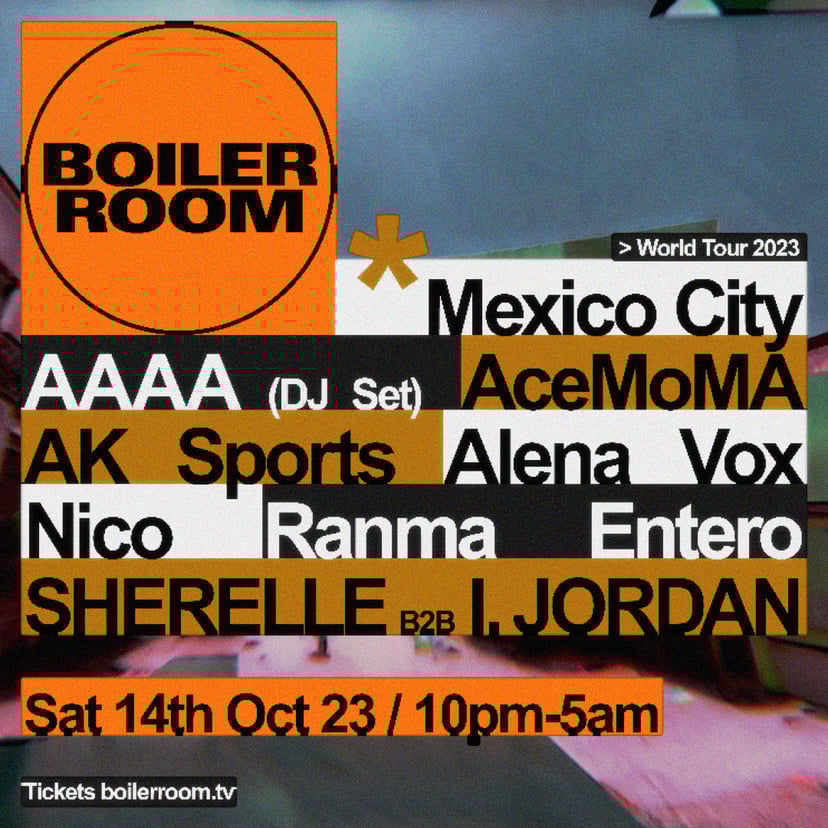 Flyer for event Mexico City | Saturday.