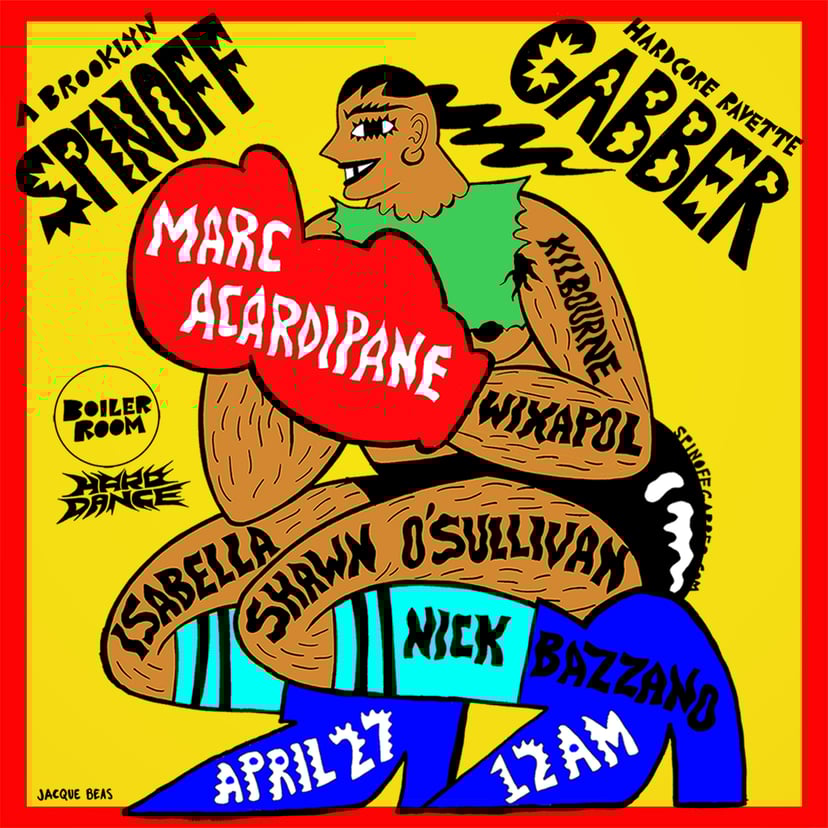 Flyer for event HARD DANCE: SPINOFF GABBER.