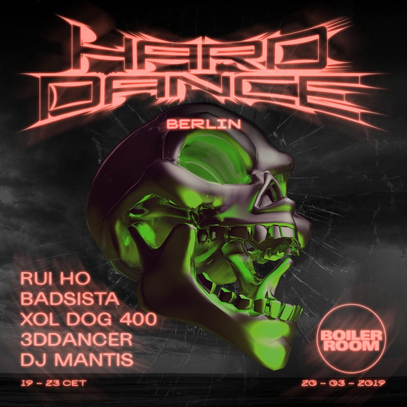 Flyer for event Hard Dance Berlin.