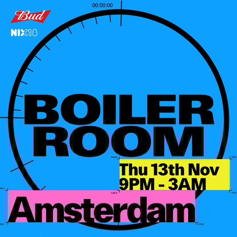 Flyer for event Amsterdam.