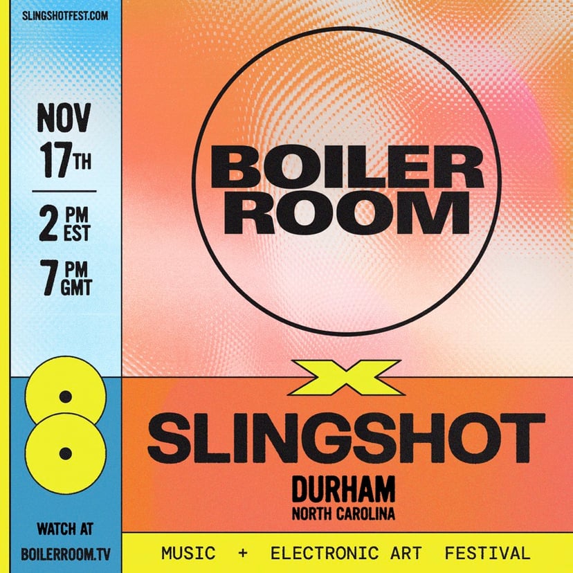 Flyer for event Slingshot Festival.