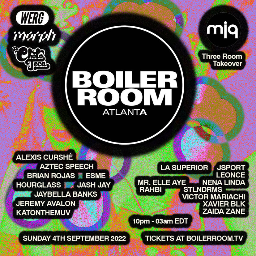 Flyer for event Boiler Room: Atlanta.