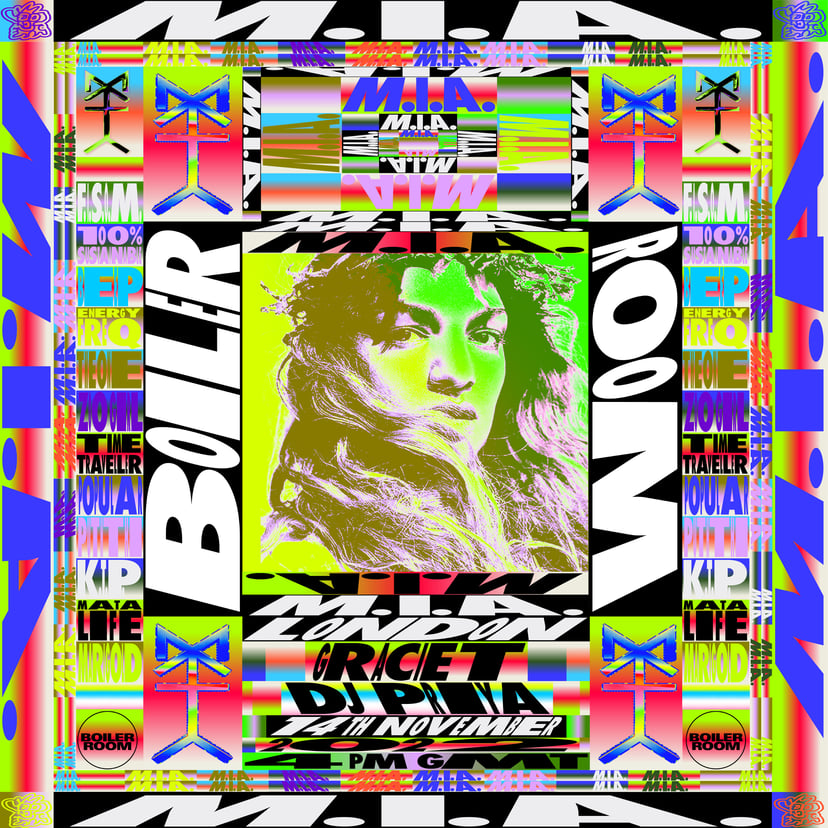 Flyer for event London: M.I.A..