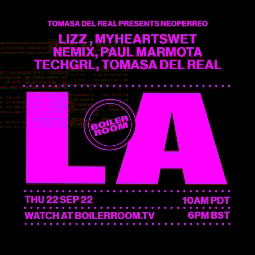 Flyer for event Boiler Room LA: Neoperreo.