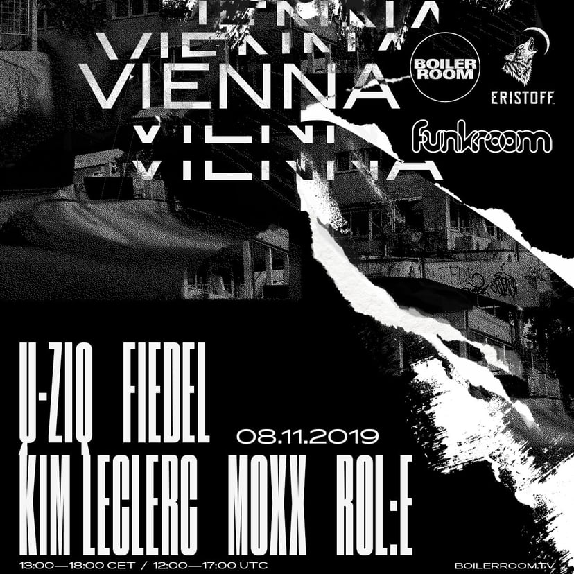 Flyer for event Vienna: Boiler Room x Eristoff x Funkroom:.