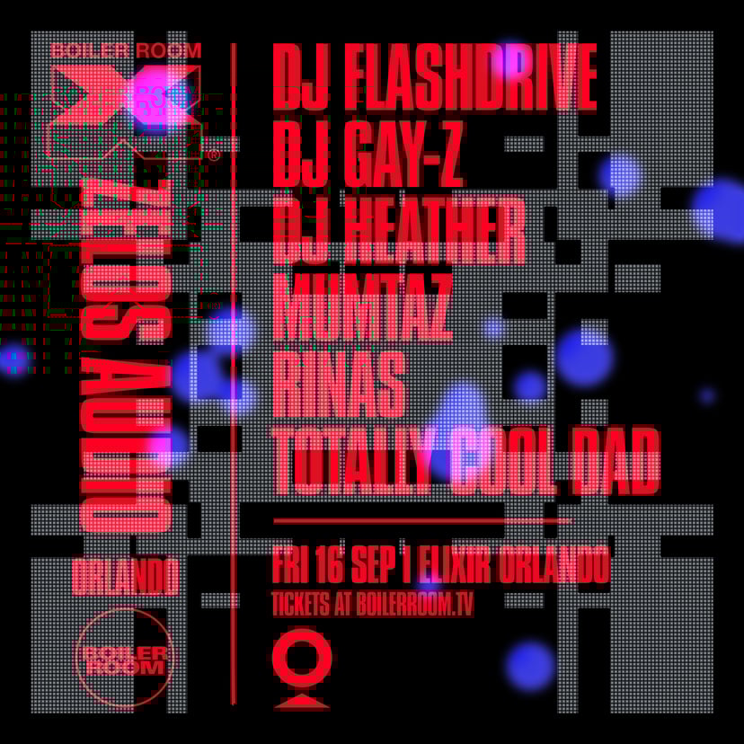 Flyer for event Boiler Room X Zelos Audio: Orlando.